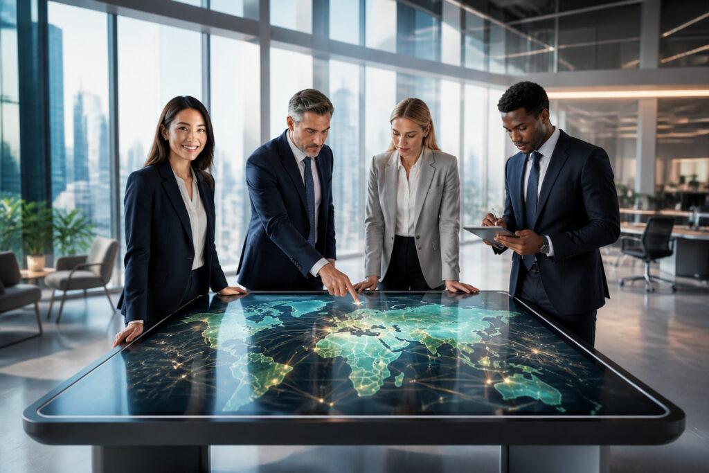 Collaboration globale au bureau