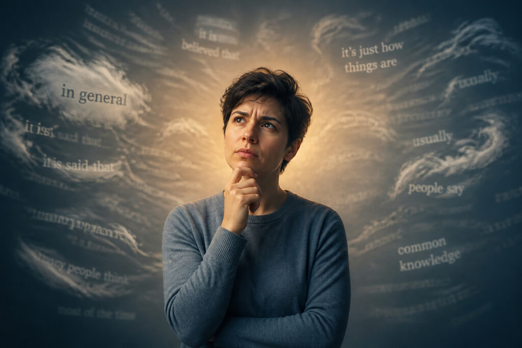 Pensees abstraites et reflexion