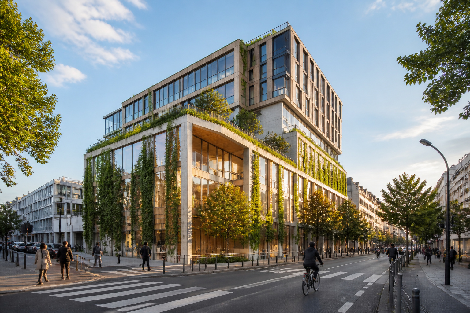 Immeuble messager architecture durable a paris