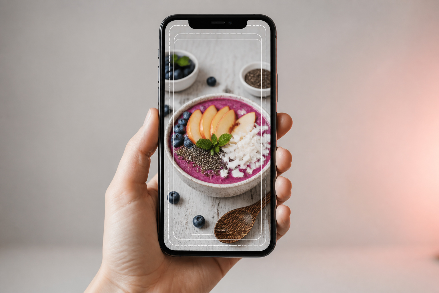 Main dune personne tenant un smartphone