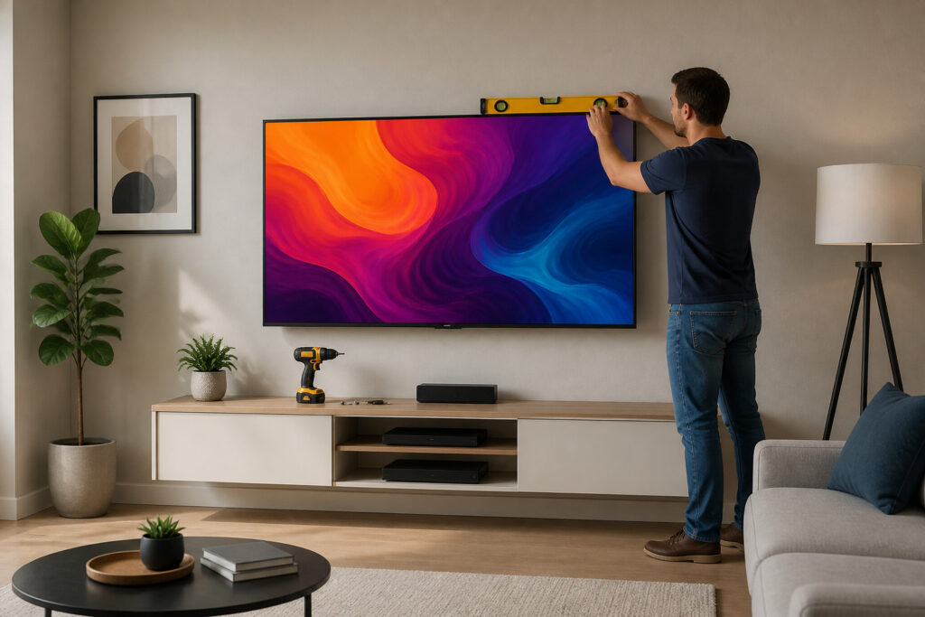 Installation tv moderne