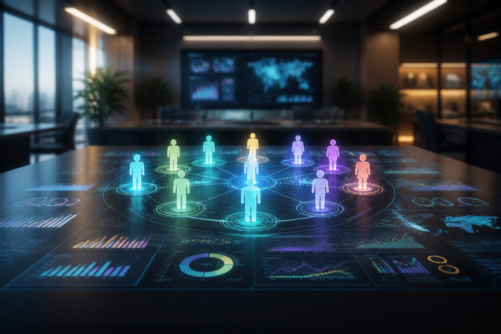 Interface de strategie client holographique