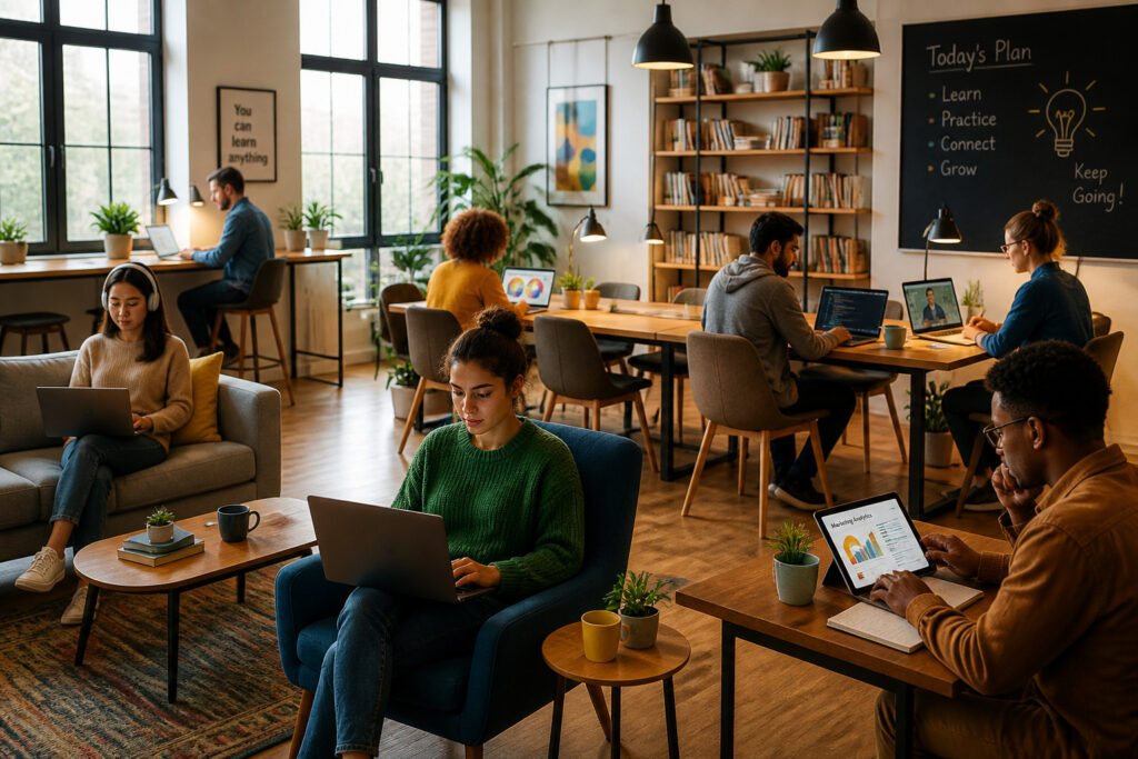 Apprentissage en ligne croissance et communaute