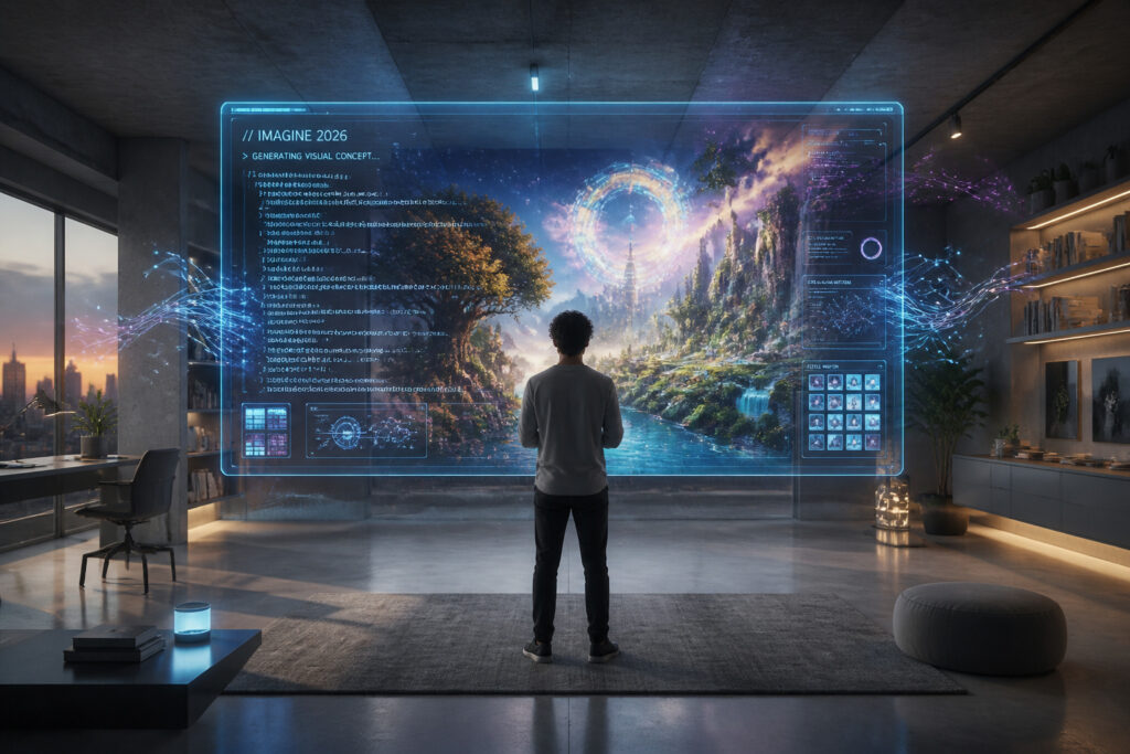 Creation visuelle futuriste ia